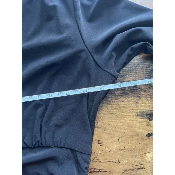 Chico's Tie Waist Jersey Knit Black Dress - Size 1 (Med / 8) - Picture 8 of 11